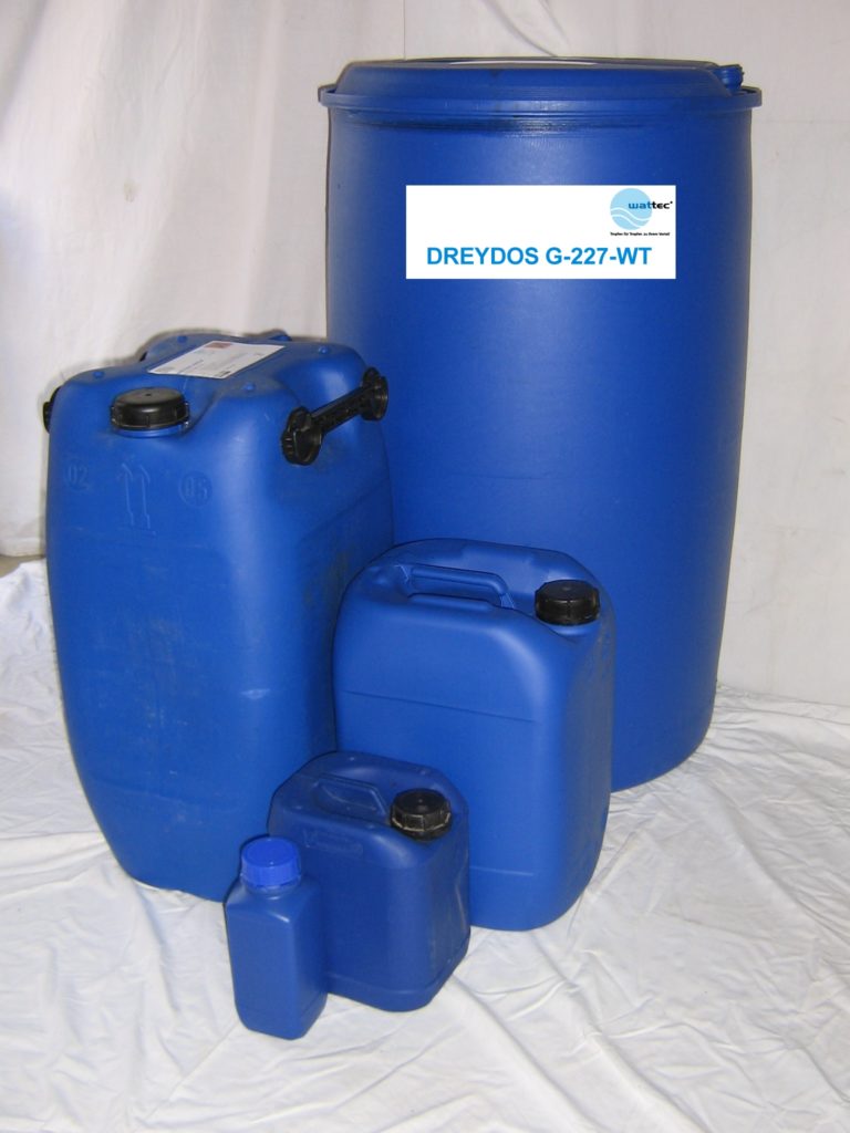 DREYDOS G-227-WT Wasserbehandlungsanlagen Breitbandbiozid, zur Entfernung biologischer Beläge, Wattec